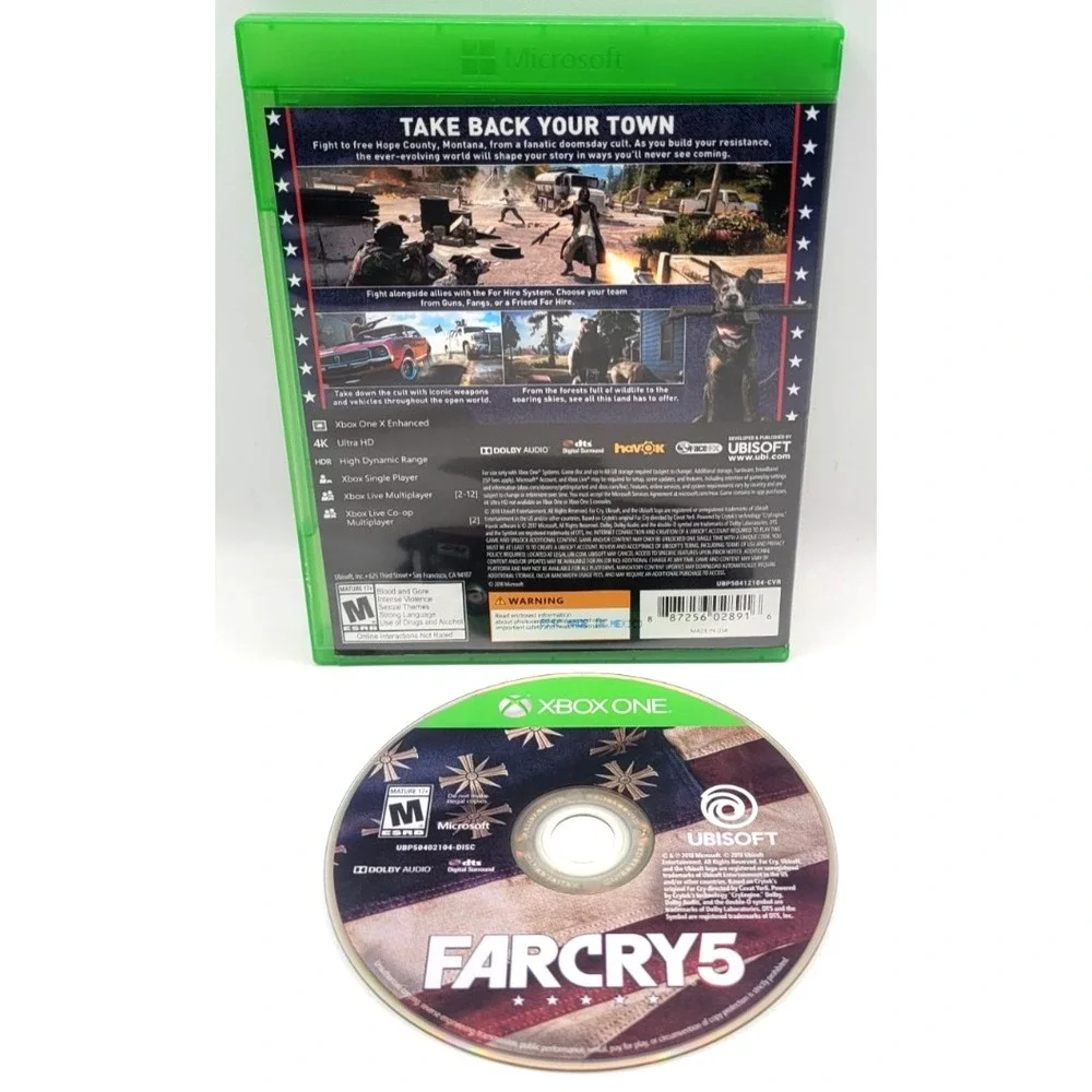 Far Cry 5 - Microsoft Xbox One CIB COMPLETE IN BOX